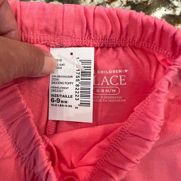 NWT Children's Place Pink W/Sequin Ice Cream Tank & Shorts Outfit - Size 6-9 M - Picture 7 of 9